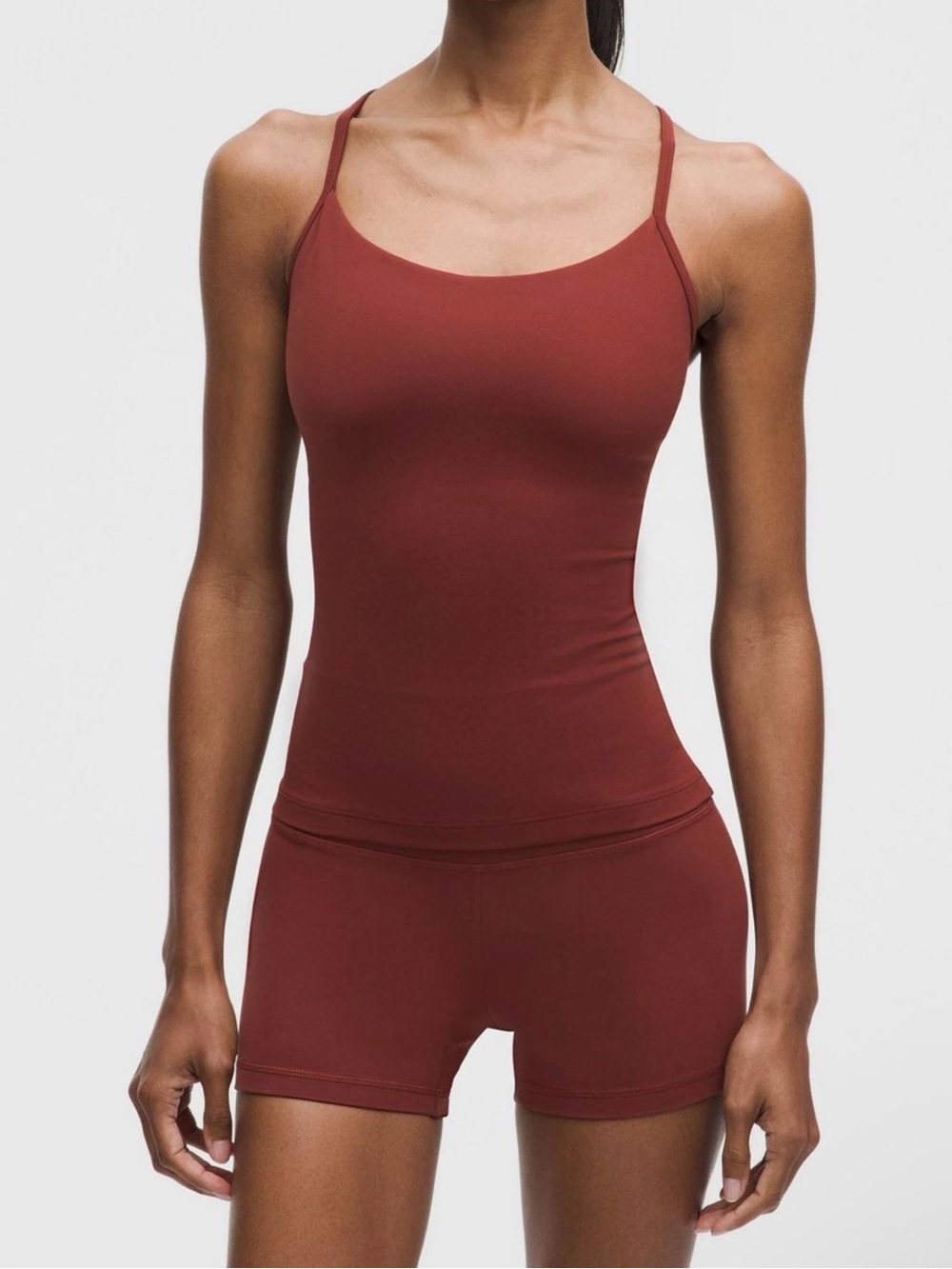 lululemon athletica Flow Y Tank in Cranberry Charm size XS B/C Cup